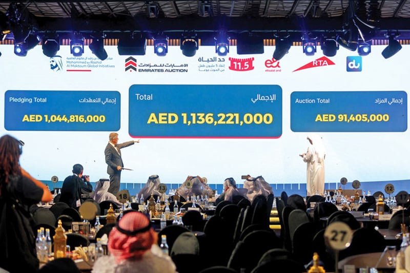 1.049 BILLION DIRHAMS IN PLEDGES FROM INTERNATIONAL HUMANITARIAN AND CHARITABLE ORGANISATIONS IN SUPPORT OF EDGE OF LIFE